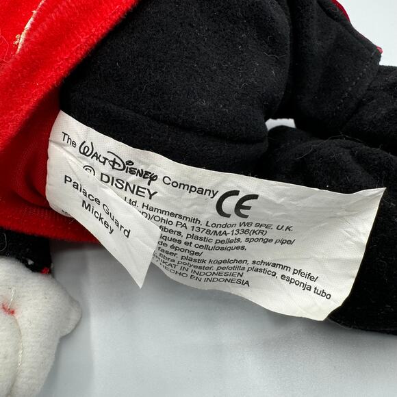 The Disney Store Palace Guard Mickey Mouse Beanbag Beanie Plush Toy 11 Inches - Picture 3 of 8